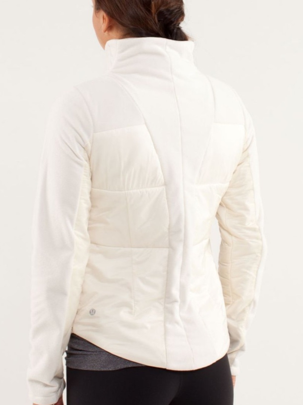 Lululemon St Moritz Jacket in Polar Cream Wond Water Resistant Fleece Sz 6 - Picture 11 of 11
